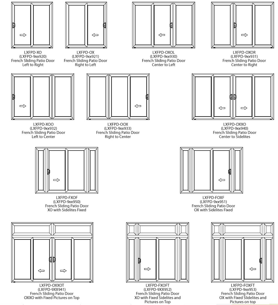 Sliding French Door Options