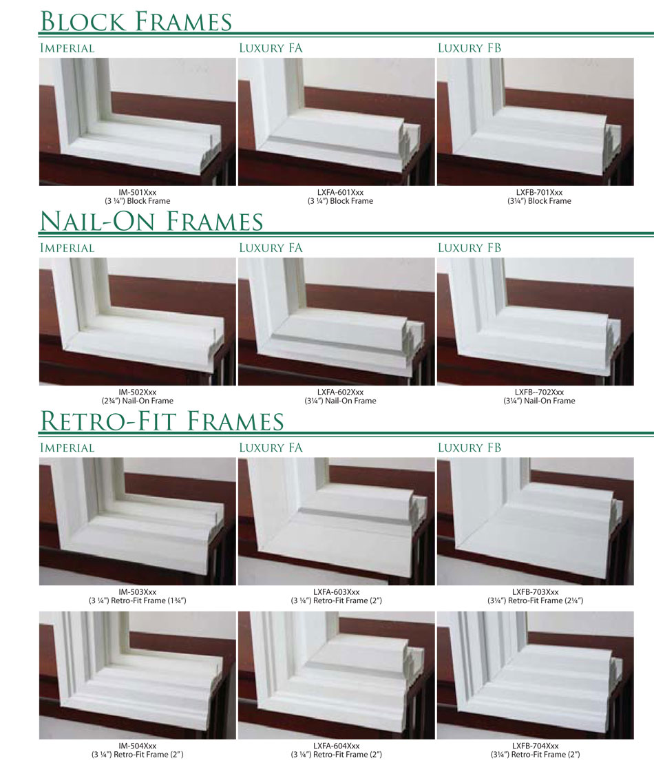 Picture Window Frames